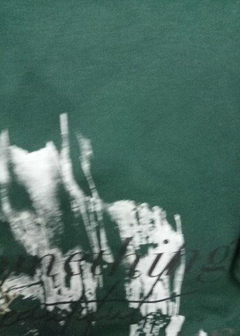 Yeşil Baskılı  Uzun Kollu Tişört - Görsel 5