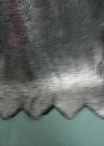 Uzun Kollu V Yaka Siyah Gri Kadın Kazak - Görsel 4