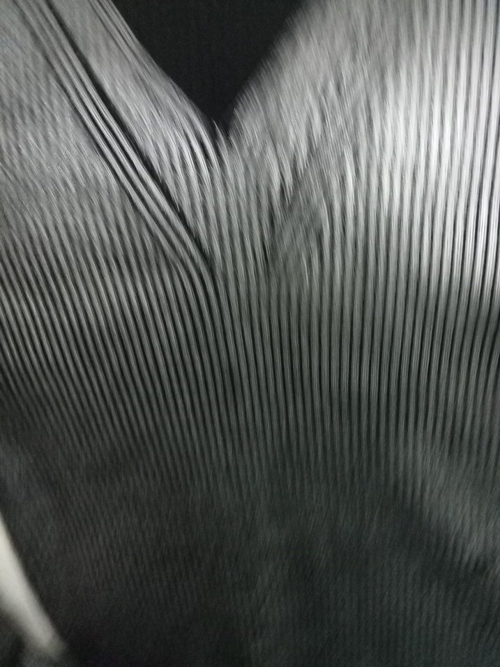 Uzun Kollu V Yaka Siyah Gri Kadın Kazak - Görsel 2