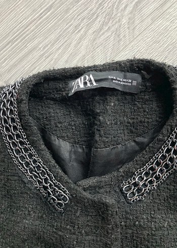 Zara ZARA siyah Kadın Midi Kaban