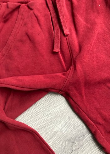 7 Yaş Beden bordo Renk Koyu Kırmızı Erkek Çocuk Rahat eşofman altı