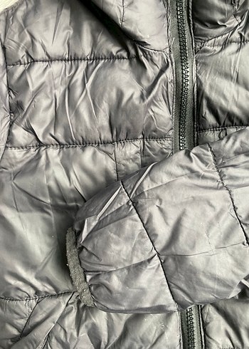 Siyah Erkek Çocuk Kapüşonlu Kaban - Görsel 5