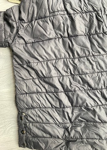 Siyah Erkek Çocuk Kapüşonlu Kaban - Görsel 6