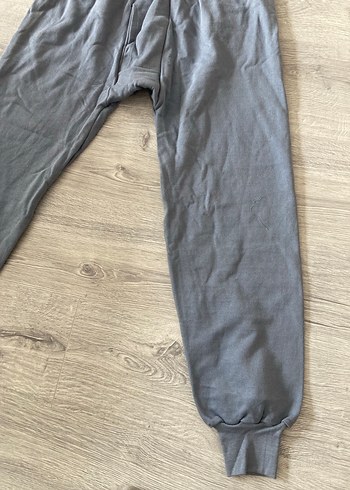 Gri Bol Kesim Erkek Kadın uyumlu eşofman altı - Görsel 2