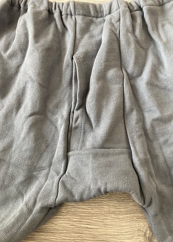 Gri Bol Kesim Erkek Kadın uyumlu eşofman altı - Görsel 3