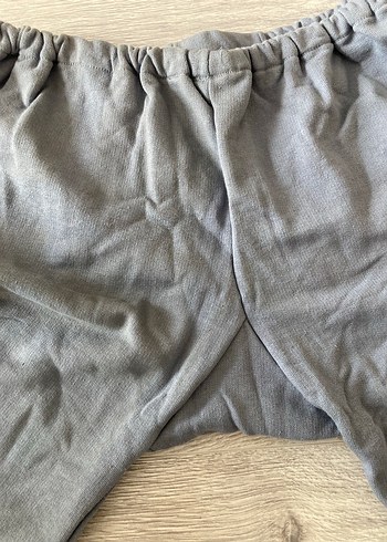 Gri Bol Kesim Erkek Kadın uyumlu eşofman altı - Görsel 6