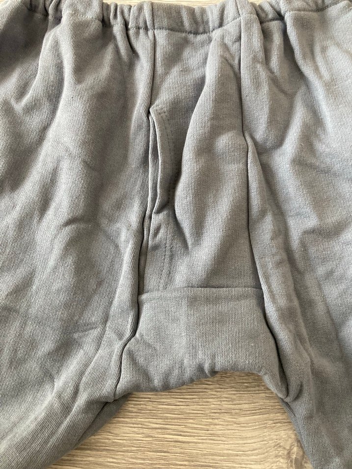 Gri Bol Kesim Erkek Kadın uyumlu eşofman altı - Görsel 3