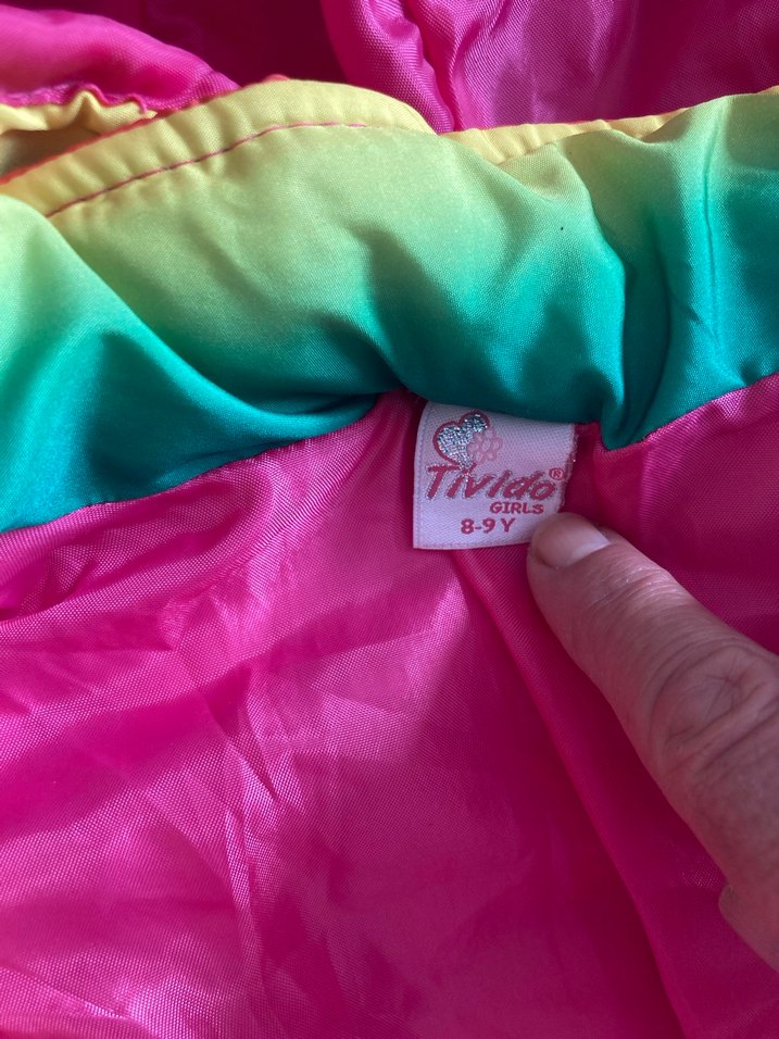 Kız Çocuk Çok Renkli Kapüşonlu şişme Yelek - Görsel 3