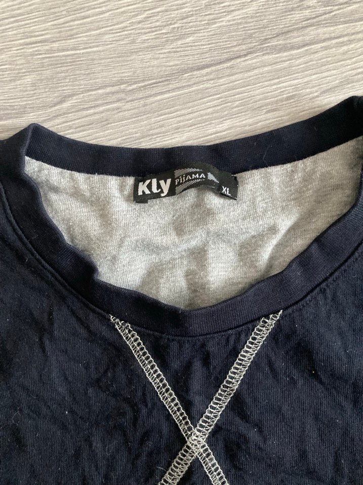 Erkek siyah Uzun Kollu pijama üstü - Görsel 3