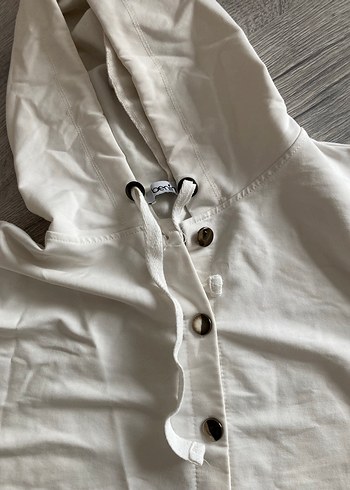 Benim kadın Düğmeli Beyaz tunik - Görsel 3