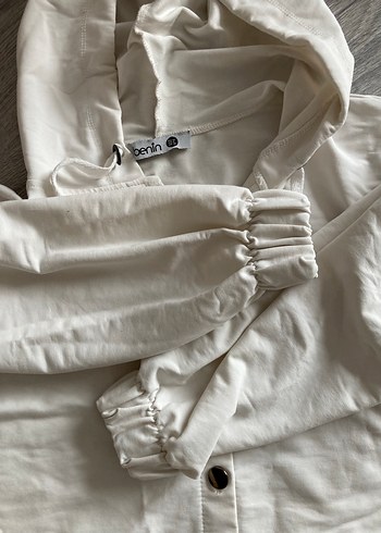 Benim kadın Düğmeli Beyaz tunik - Görsel 5