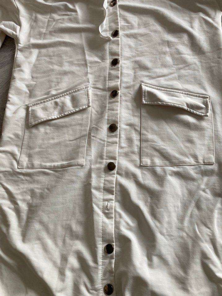 Benim kadın Düğmeli Beyaz tunik - Görsel 2