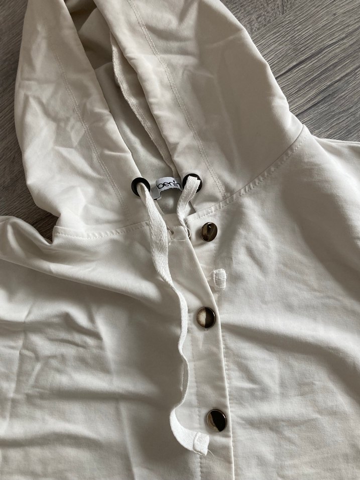 Benim kadın Düğmeli Beyaz tunik - Görsel 3