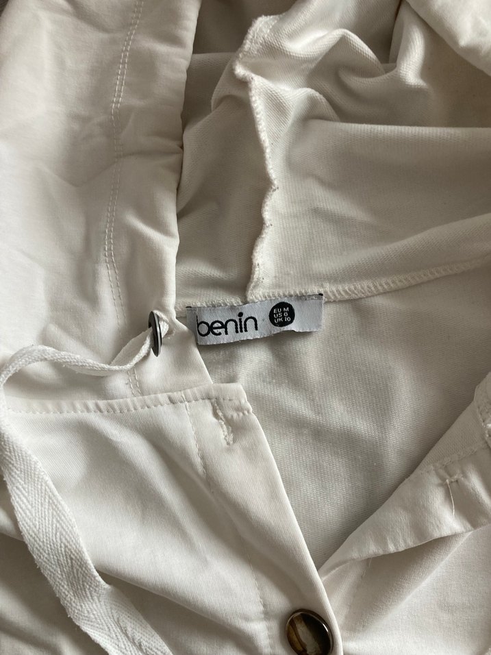 Benim kadın Düğmeli Beyaz tunik - Görsel 4