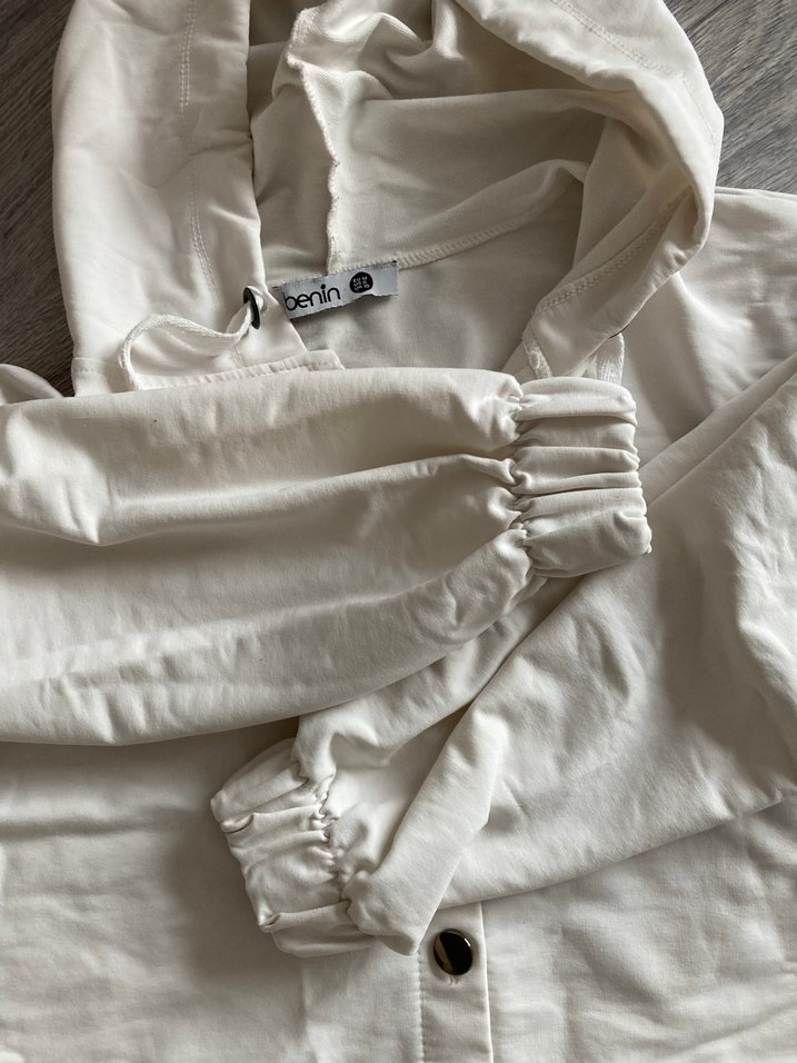 Benim kadın Düğmeli Beyaz tunik - Görsel 5