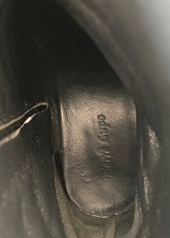 Siyah Deri Fermuarlı Biker erkek Bot - Görsel 6