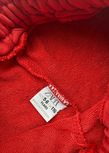 ZARA Çocuk Kırmızı Peanuts Baskılı Eşofman Altı - Görsel 4