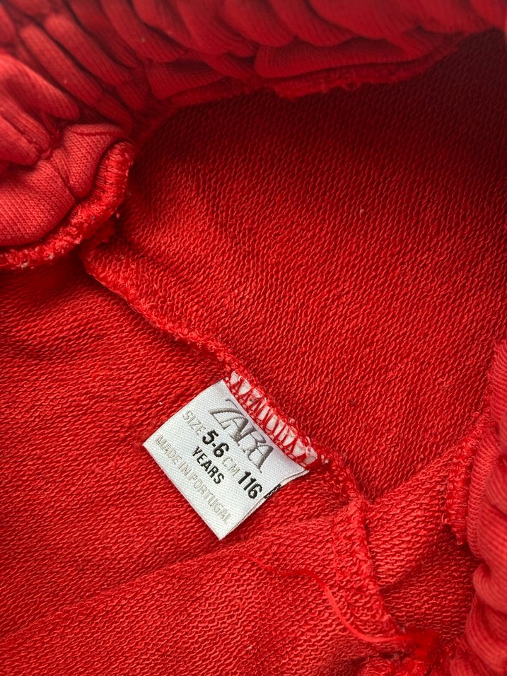 ZARA Çocuk Kırmızı Peanuts Baskılı Eşofman Altı - Görsel 4