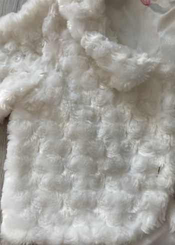 Kız Çocuk Beyaz Kürk Detaylı Bolero - Görsel 2