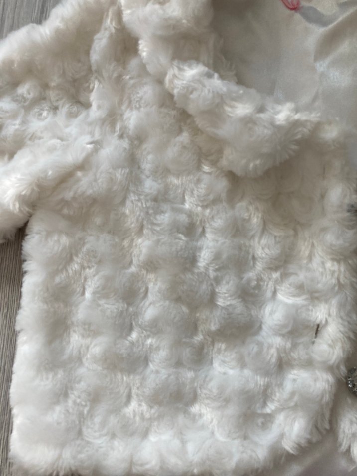 Kız Çocuk Beyaz Kürk Detaylı Bolero - Görsel 2