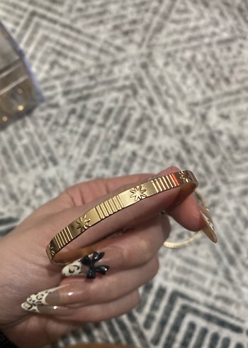 Bohem Yılan Desenli Kemerli Altın Bileklik - Görsel 2