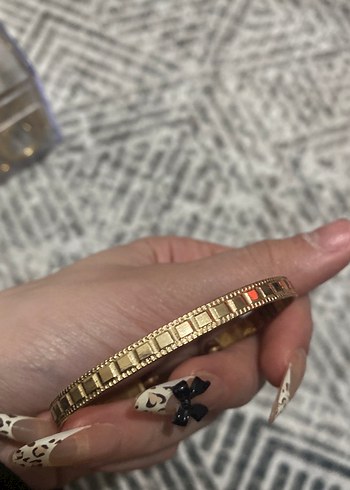 Bohem Yılan Desenli Kemerli Altın Bileklik - Görsel 3