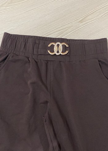 Kahverengi Kemerli Dar Kesim Kadın Kumaş Pantolon - Görsel 2