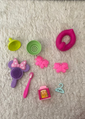 Barbie Minnie Mouse Temali Renkli Oyuncak Seti