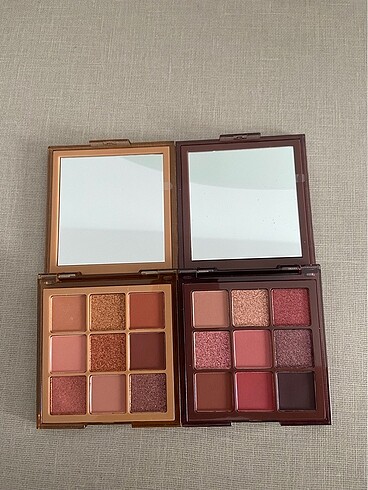  Beden Huda beauty nude medium ve rich far paletleri ikili