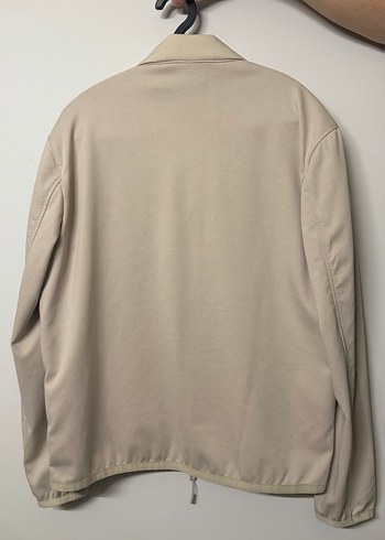 Bej Fermuarlı Erkek Mont Yüksek Yaka - Görsel 2