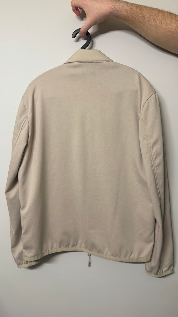 Bej Fermuarlı Erkek Mont Yüksek Yaka - Görsel 2