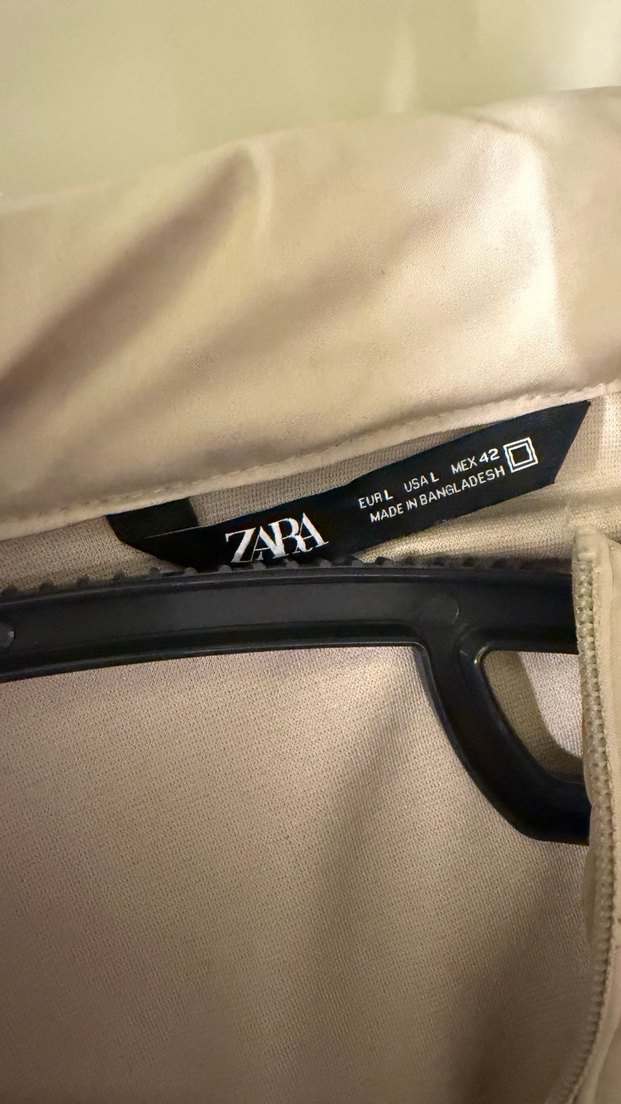 Bej Fermuarlı Erkek Mont Yüksek Yaka - Görsel 3