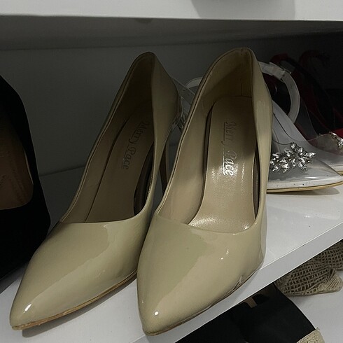 Bej stiletto - Görsel 2