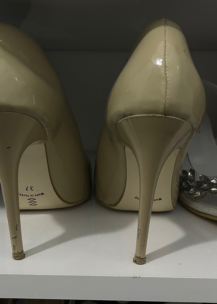 Bej stiletto - Görsel 3