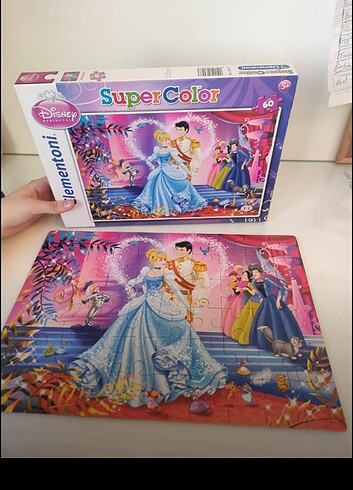  Beden Renk Disney prensesler 60 parça puzzle 