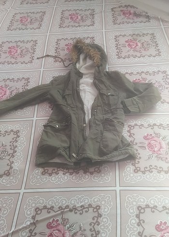 Sokak Stili Gri Kapüşonlu Kadın Ceket
