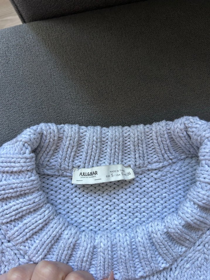 Pull and Bear crop kazak - Görsel 2