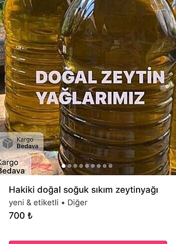 Doğal soğuk sıkım zeytinyağı 5 litrelik