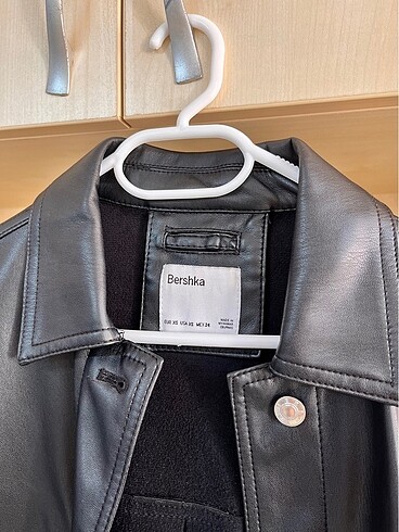 bershka deri gömlek ceket - Görsel 2