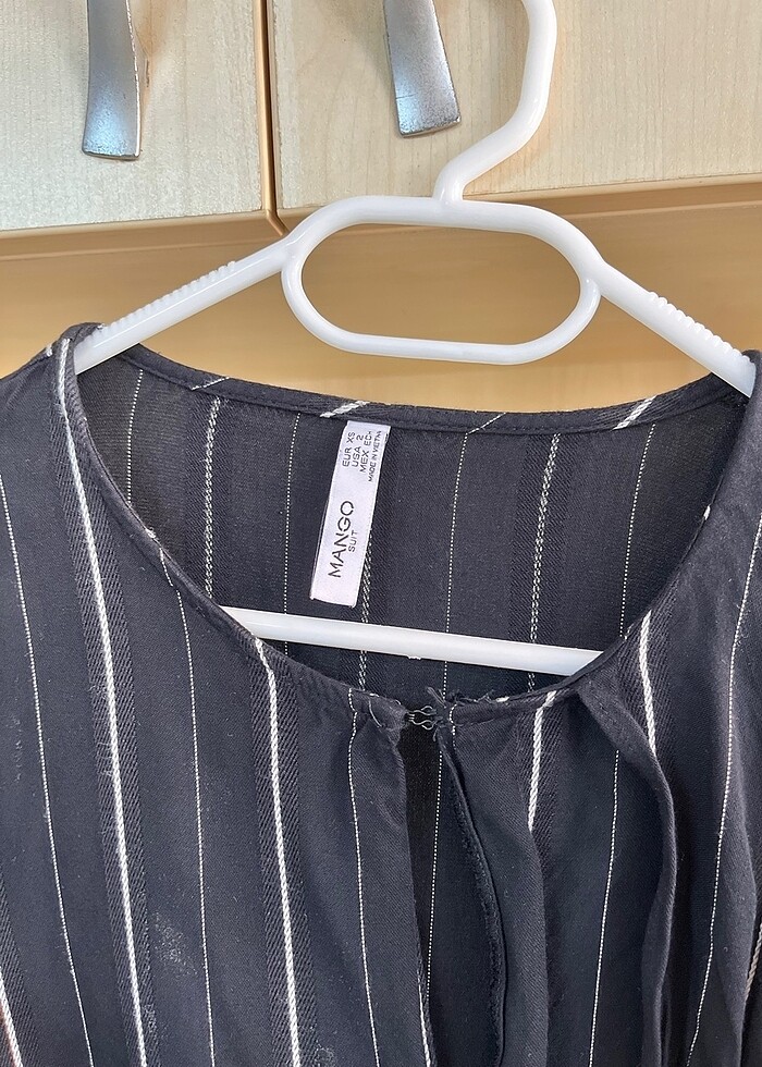mango bluz suit çizgili - Görsel 3
