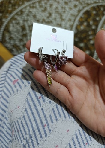 3 lü set küpe - Görsel 2