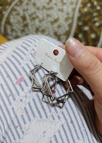 Geometrik şekil küpe - Görsel 4