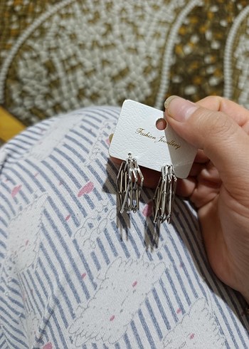 Geometrik şekil küpe - Görsel 3