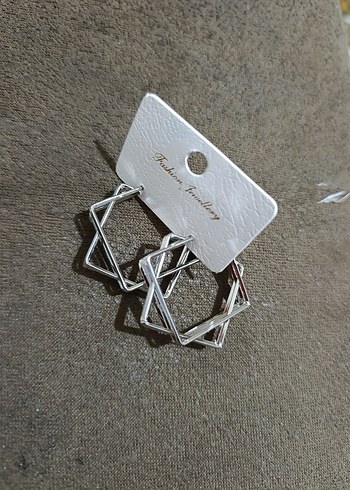 Geometrik şekil küpe - Görsel 2