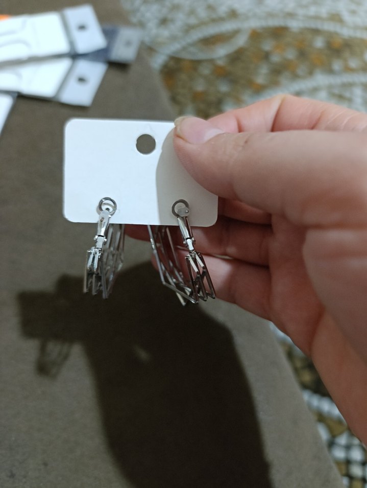 Geometrik şekil küpe - Görsel 5