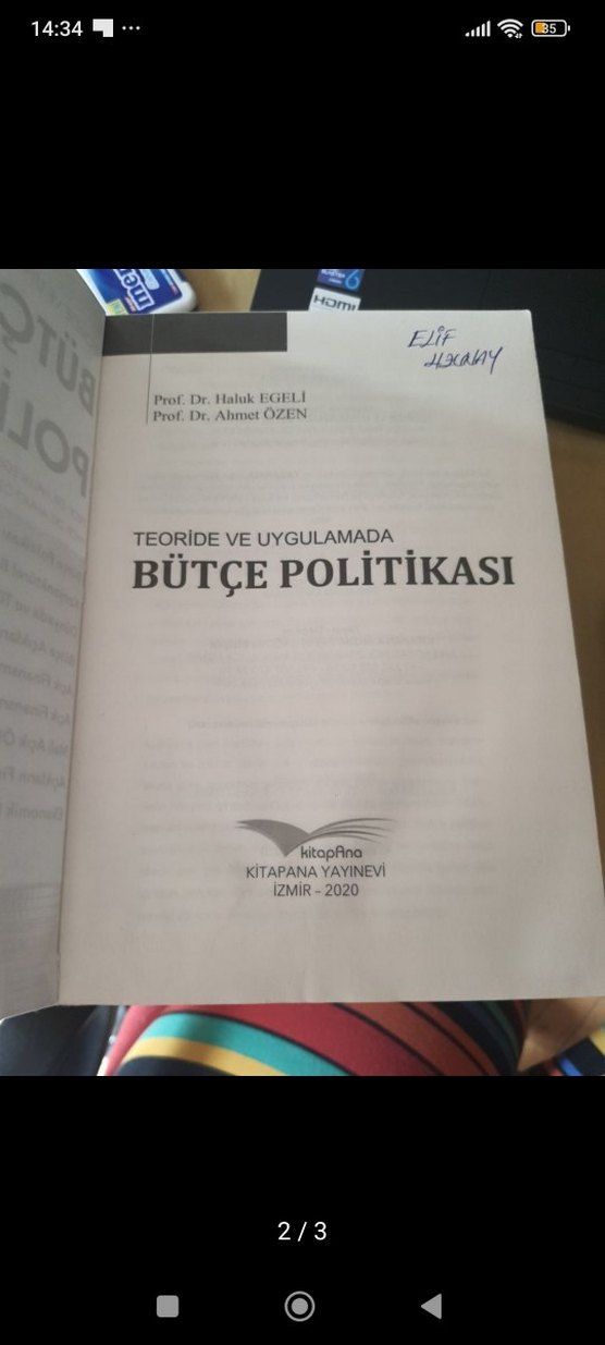 Teoride ve Uygulamada Bütçe Politikası Kitabı - Görsel 2