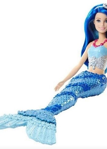 Beden Renk Barbie Dreamtopia Denizkızı Bebek Mavi Saç