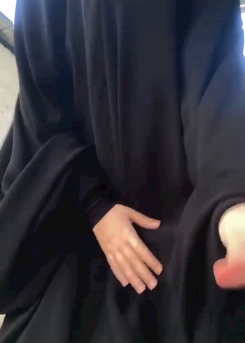 Siyah Uzun Kollu Kadın çarşaf - Görsel 9