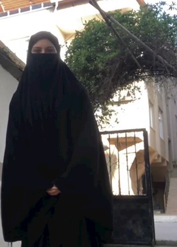 Siyah Uzun Kollu Kadın çarşaf - Görsel 7