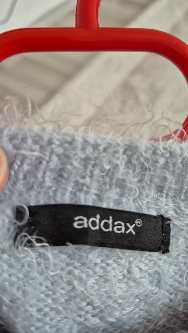 açık mavi tonları Nakışlı Kadın uzun kollu  Kazak - Görsel 3